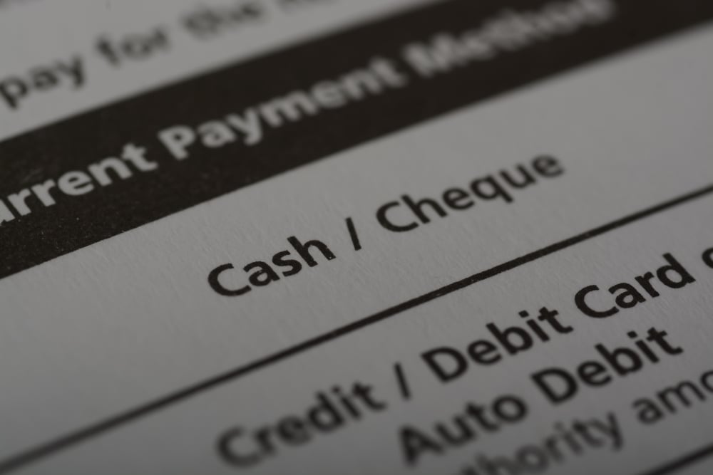 Prevent the cashing of a check