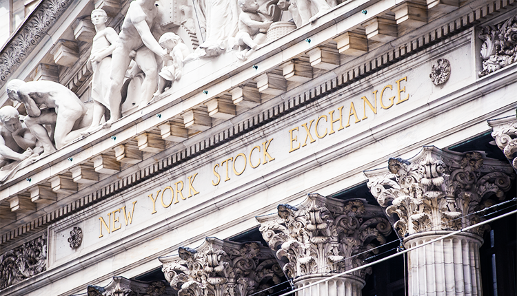 New York Stock Exchange: Dow Jones at 1.29%